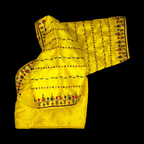 full zardozi work hand design blouse