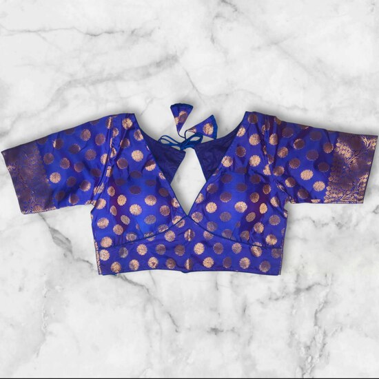 Banarasi Padded Blouse V Cut image