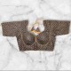 Cotton Satin Chain Stitch Sabyasachi Cut Blouse image