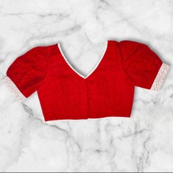 Puff Sleeves Hakoba Blouse Design