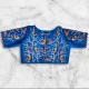Bird Motif Machine Embroidery Princess Cut Blouse Blouse, Party Wear Blouse, Free Size Blouse, Shop image