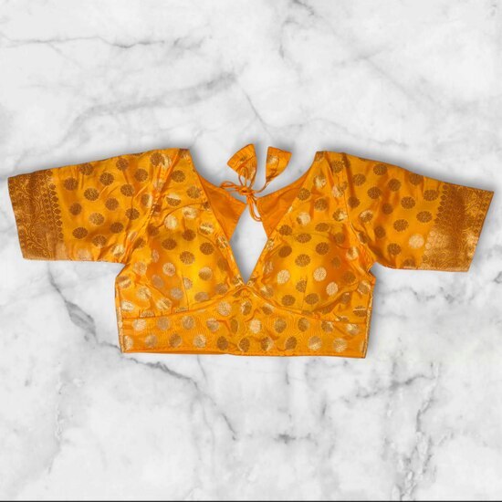 Banarasi Padded Blouse V Cut image