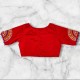 Gujarati Stitched Hand Work Blouse Designs Princess Cut image