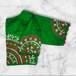 Hand Stitched Kutch Work Blouse Designs Princess Cut Hand Stitched Kutch Work Blouse Designs Princess Cut