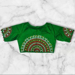 Hand Stitched Kutch Work Blouse Designs Princess Cut