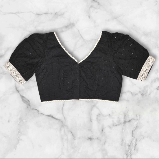 Puff Sleeves Hakoba Blouse Design image