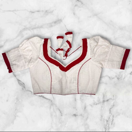 Simple Hakoba Blouse Designs Blouse, Free Size Blouse, Shop image