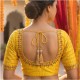 Sabyasachi Cut Radiant Yellow Zardosi Work Blouse Designs image