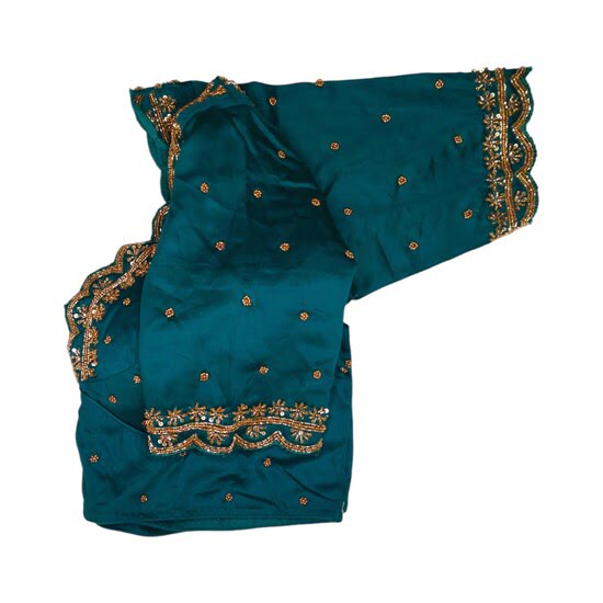 Aari Work Blouse Designs Simple Front and Back image