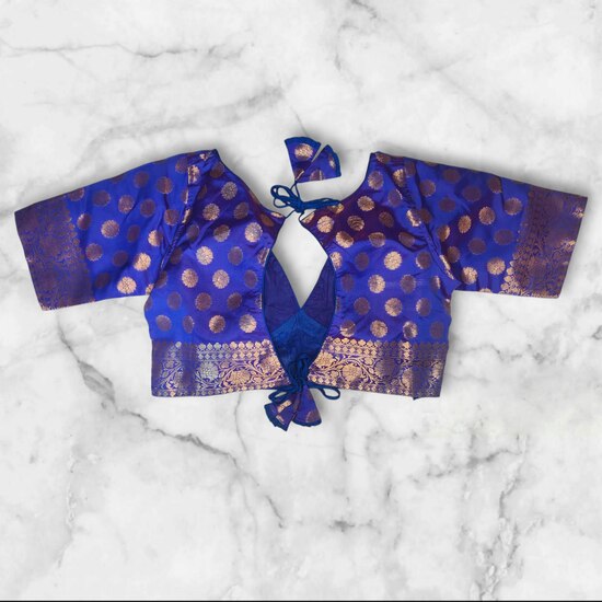 Banarasi Padded Blouse V Cut image