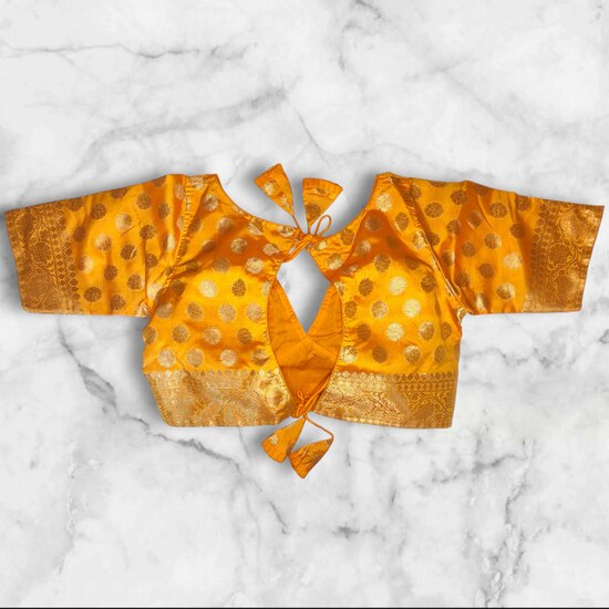 Banarasi Padded Blouse V Cut image