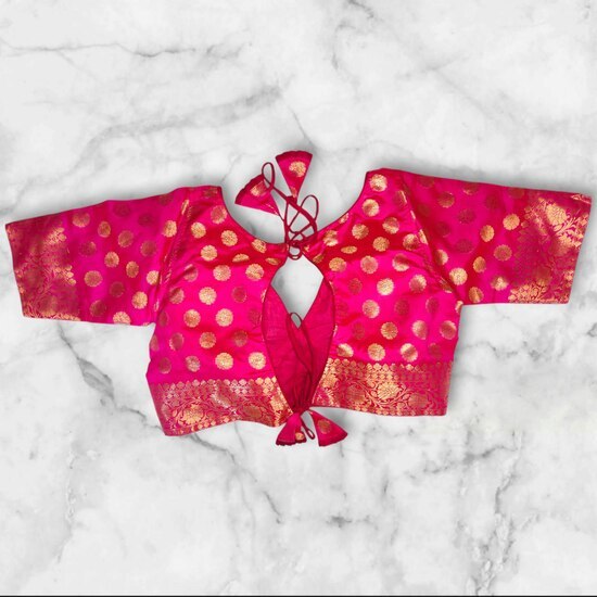 Banarasi Padded Blouse V Cut image