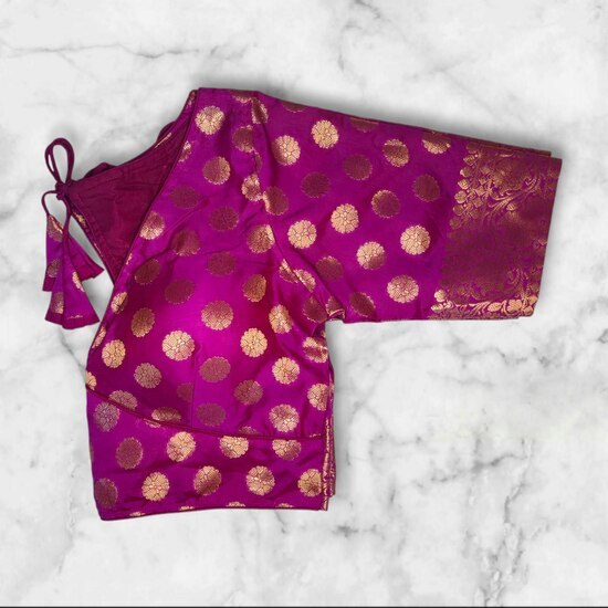 Banarasi Padded Blouse V Cut image