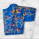 Bird Motif Machine Embroidery Princess Cut Blouse Blouse, Party Wear Blouse, Free Size Blouse, Shop image