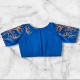 Bird Motif Machine Embroidery Princess Cut Blouse Blouse, Party Wear Blouse, Free Size Blouse, Shop image