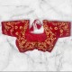 Embroidery Velvet Blouse Designs With Stone Work image