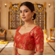 Katan Banarasi Blouse Design Latest Sabyasachi Cut image