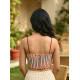 Showing image for Noodle Strap Padded Ikkat Blouse Design Noodle Strap Padded Ikkat Blouse Design Blouse, Party Wear Blouse, Free Size Blouse, Shop image