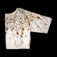 Satin Embroidery Blouse Back Neck Designs image