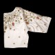 Satin Embroidery Blouse Back Neck Designs image