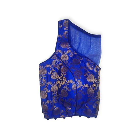 Showing image for Sleeveless Banarasi Princess Cut Padded Blouse Sleeveless Banarasi Princess Cut Padded Blouse image
