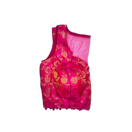 Showing image for Sleeveless Banarasi Princess Cut Padded Blouse Sleeveless Banarasi Princess Cut Padded Blouse image