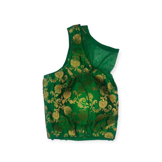 Showing image for Sleeveless Banarasi Princess Cut Padded Blouse Sleeveless Banarasi Princess Cut Padded Blouse image