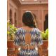 Showing image for Glass Sleeves Padded Ikkat Blouse Designs Glass Sleeves Padded Ikkat Blouse Designs Blouse, Printed Cotton Blouse, Free Size Blouse, Shop image