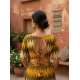 Showing image for Glass Sleeves Padded Ikkat Blouse Designs Glass Sleeves Padded Ikkat Blouse Designs Blouse, Printed Cotton Blouse, Free Size Blouse, Shop image
