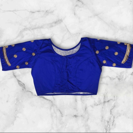 Showing image for Boat Neck Golden Zari Embroidery Princess Cut Blouse Boat Neck Golden Zari Embroidery Princess Cut Blouse image