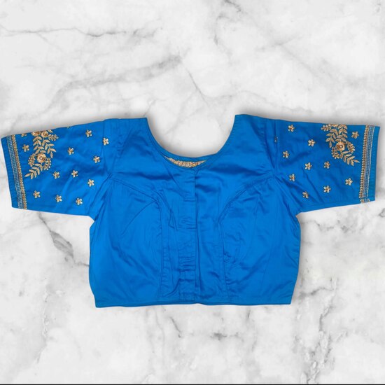Showing image for Cotton Sateen Round Neck Simple Embroidery Blouse Cotton Sateen Round Neck Simple Embroidery Blouse Blouse, Shop image